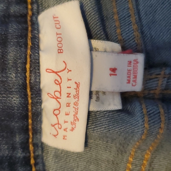 Boot cut insert panel maternity jeans - Picture 4 of 5